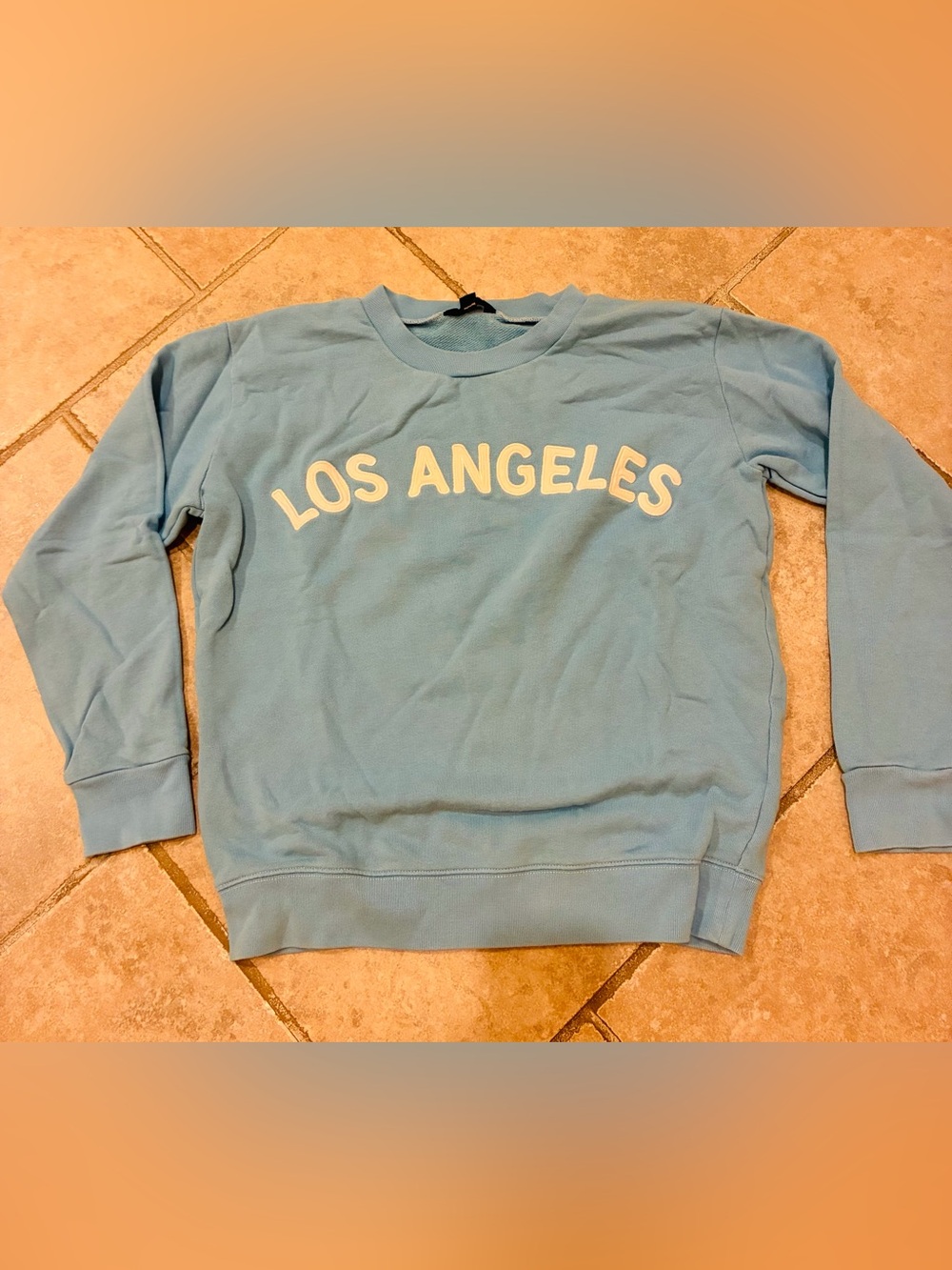 J. Crew Light Blue 'Los Angeles' Crewneck Sweater